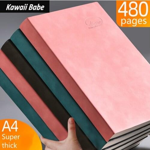 A4 Thickened Notebooks Cuaderno Diary Large Business Super Thick Grid Blank Grid Notebooks And Journals Libretas Zeszyt Caderno