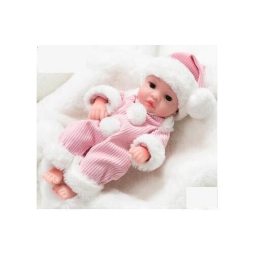 10inch Vinyl toys Soft new-born baby emulation toy Gift package for birthday Sleep baby doll