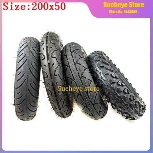 200x50 / 8x2" Inch Outer Tire Inner Tube for Electic Scooter Motorcycle ATV Moped Parts 8 Inches Wheelchair Wheel Tyre Tube