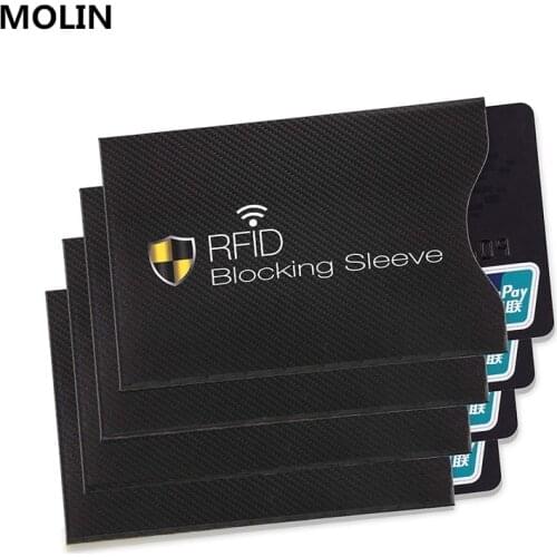 Anti-theft RFID Card Protector for Bank Card RFID Blocking Sleeve Wallet Lock Identity Anti-theft Protective Cover
