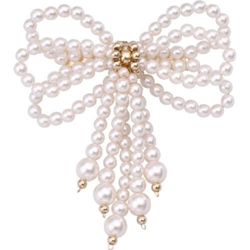 Fashion Women Jewelry High Quality Vintage Gold Brooch Pins Crystal Imitation Pearl Flower Brooch Wedding Accessories