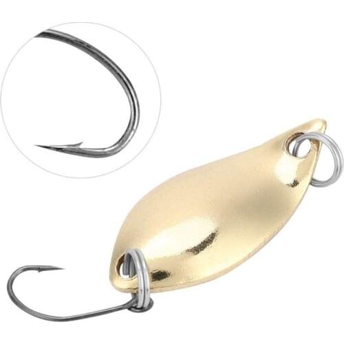 1 Pcs Metal Gold Sliver Fishing Lure2.5G-5G Sequined Hard Baits Noise Paillette with Feather for Sea Lures Tool Wobbler Spinner