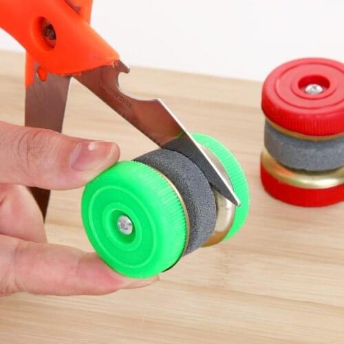 2pcs Mini Knife Sharpener Household Manual Fast Grinding Scissors Sharpening Matte Stone Cutted