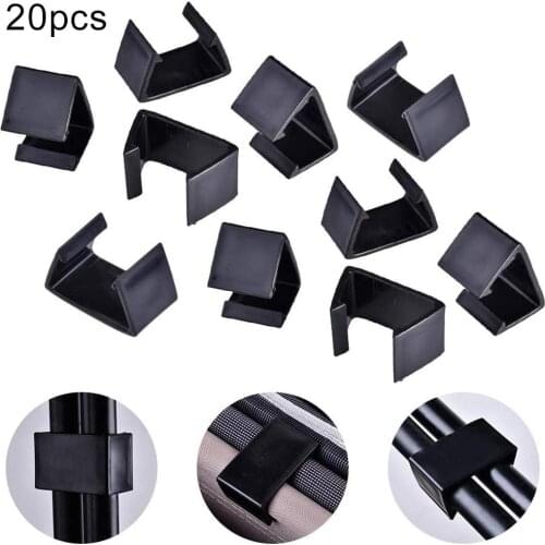 20Pcs Plastic Patio Wicker Furniture Chair Clips Anti-slip Flexible Garden Sofa Connector Fastener Clamps Furniture Accessories