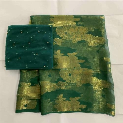 2019 High Quality African Metal Silk Fabric 5 Yards And 2 Yards Tissu African Silk Fabric For Ladies Party Clothing! LXF61511