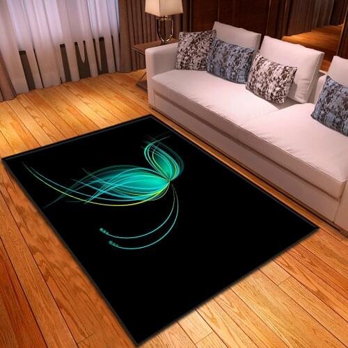 Dream 3D Butterfly Carpets for Living Room Bedroom Area Rug Cartoon Kids Room Play Mats Soft Flannel Memory Foam Big Size Carpet