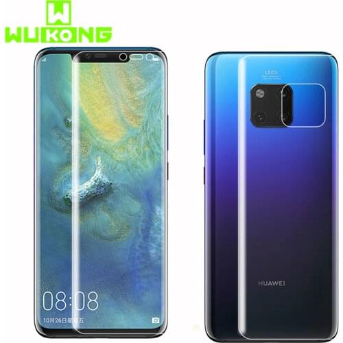 WK Full Glue 3D Curved Front+Back Film For Huawei Mate 20 Pro Screen Protector Nano Hydrogel Film With Tools Not Tempered Glass