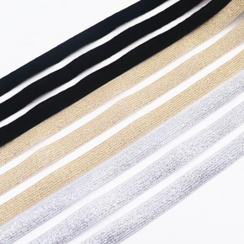 5cm 9cm Glitter Transparent Elastic Bands Gold Silver Rubber Bands Webbing DIY Pants Belt Rubber Band DIY Sewing Accessories