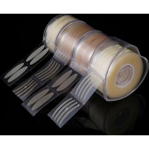 600Pcs/box Invisible Big Eyelid Tape Sticker Double Fold Self Adhesive Eyelid Tape Stickers Makeup Clear Beige Invisible Tool