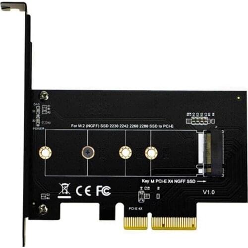 M.2 Pcie Adapter M2 NGFF SSD NVME M Key SATA-Based B Key To PCI-E 3.0 X4 X8 X16 2230-2280 Size M.2 Ssd Controller