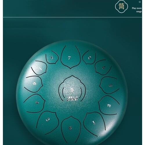 Worry-free drum new 13 Tone Steel Tongue Drum 12 Inch Tongue Drum Ethereal drum beat Musical instrument Yoga Meditation Music