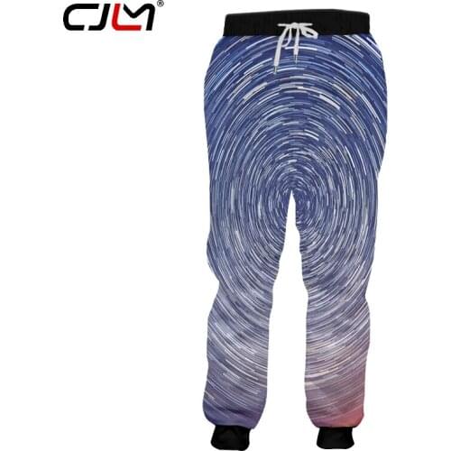 CJLM Man New Popular Colored Vortex Sweatpants 3D Full Printed Mens Starry Sky Pants Large Size Trousers Recommend