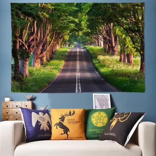 Large Tapestry Bohemian Wall Tapestry Hanging Road Covered Trees 3D Art Decoration Wall Tapestries Boho Decor Wall Cloth 170x240