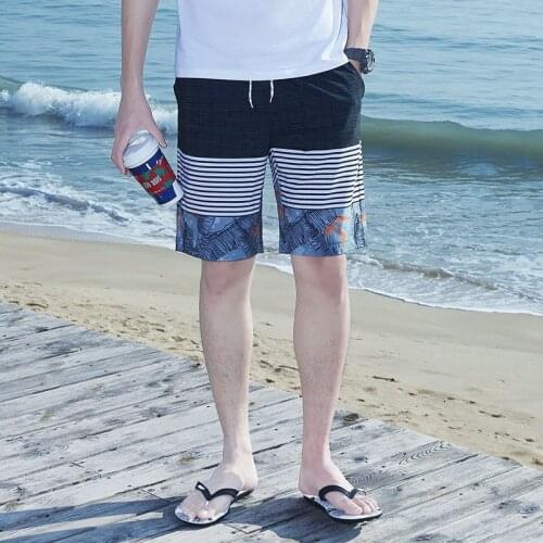 Summer Men Shorts Leisure Five-point Swimming Trunks Loose Quick-drying Hot Spring beach Shorts