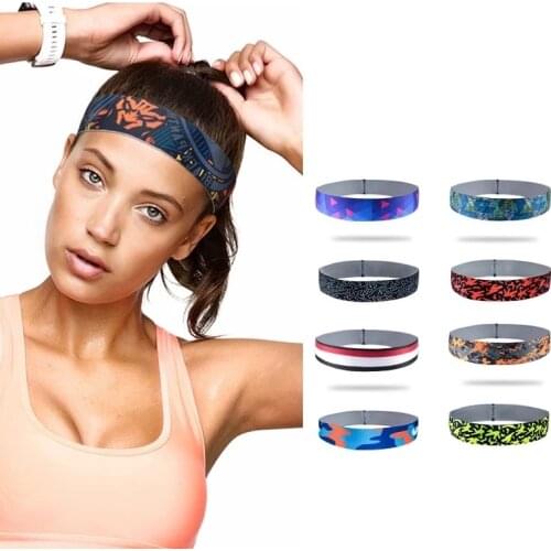 Non Slip Men Women Sweatband Sport Fitness Headband Tennis Badminton Basketball Running Headbands Hair Sweat Band