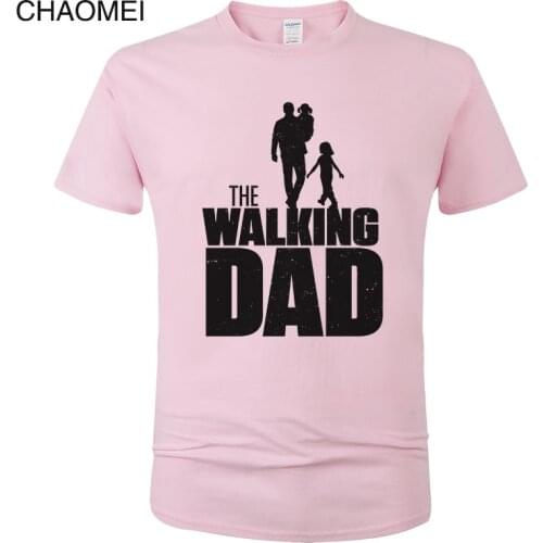 2019 New Omnitee The Walking Dad T Shirt Men TShirt Tops Casual Fathers Day T Shirts Short Sleeve Men Dad Gift T-shirt Tee C84