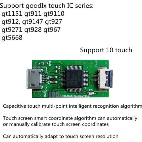 For HDMI To TTL/RGB/LVDS LCD LCD Display Driver Board 10-point USB Touch PWM Backlight