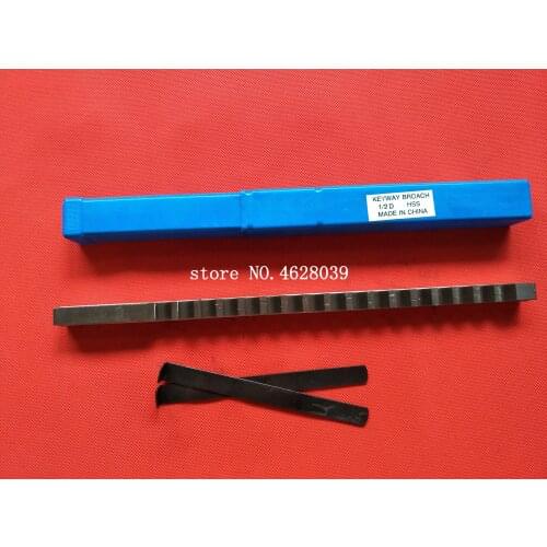 1/2 D Push-Type Keyway Broach Inch Sized HSS Cutting Tool for CNC Machine knife