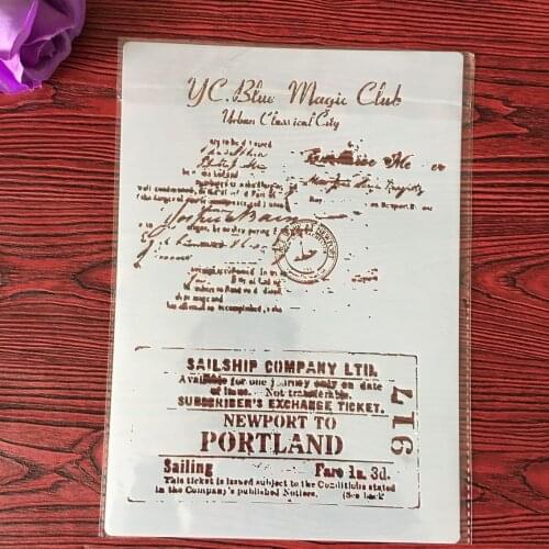 A4 DIY Stencils Wall Painting Scrapbook Coloring Embossing Album Decorative Paper Card Template,wall card making templates