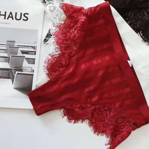 3pcs Fation T-string T-back women panties girl underwear women lingerie sleepwear young lady sexy underwear rose lace underwear