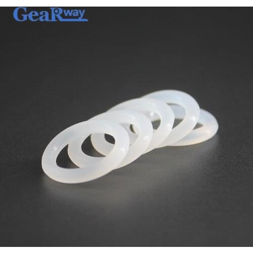 20pcs O Ring Seal Gasket Food Grade 3.5mm CS Translucent Silicon O Ring Sealing 10/12/13/14/15/35mm OD VMQ O Ring Seal Washer