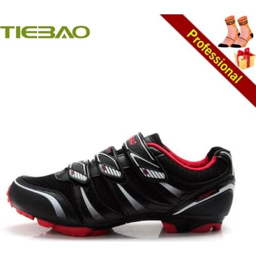 Tiebao MTB Cycling Shoes Self-locking Breathable Sapatilha Ciclismo Men Women Non-slip Pro Athletic Mountain Bike Sneakers