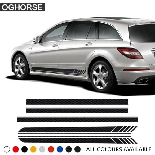 Edition 1 AMG Style Car Door Side Skirt Sticker Bonnet Stripes Decal for Mercedes Benz R Class W251 R300 R320 R350 R500 R63 AMG