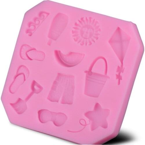 High Quality Mini Silicone Holiday Kite Star Cake Decorating DIY Mold Handmade Fondant Mould Tool*1 D212