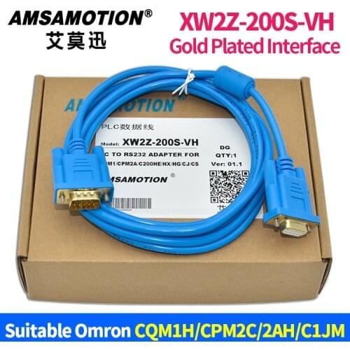 XW2Z-200S-VH Adapter Serials Cable Suitable Omron CQM1H CPM2C 2AH Series PLC Programming Cable