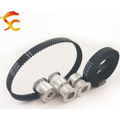 2GT timing pulley 20teeth bore 5mm+pulley bore 8mm+Double-headed timing pulley bore 8mm,GT2-200-6.5mm GT2-610-6.5mm timing belt