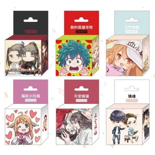 1.5cm*5m New Japan Anime Cartoon Game Characters Washi Tape Adhesive Tape DIY Scrapbooking Sticker Label Masking Tape