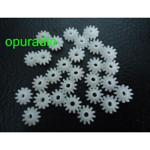10pcs/lot White Plastic Gear 0.7*0.2CM for Clarion Car mechanism gear car radio repair parts New Original