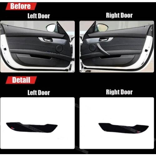 2pcs Fabric Door Protection Mats Anti-kick Decorative Pads For BMW Z4 2009-2013