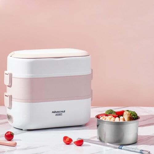 220V Portable Electric Self Heating Lunch Box Chauffante Bento Food Warmer Container Bento-box