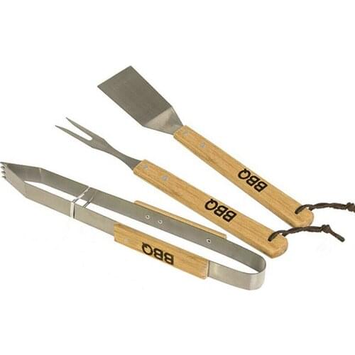 3PCS Stainless Steel BBQ Barbecue Utensil Cutlery Tool Outdoor Kitchen Multifunction BBQ Grill Tool Kitchen Tools