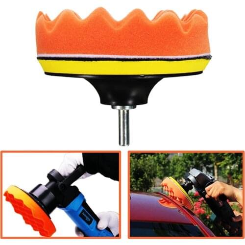 3 Inch 8 Piece Car Beauty Waxing Polishing Tool Waxed Polished Sponge Pad Set Polishing Pad Sponge Wheel Car Polishing Tools