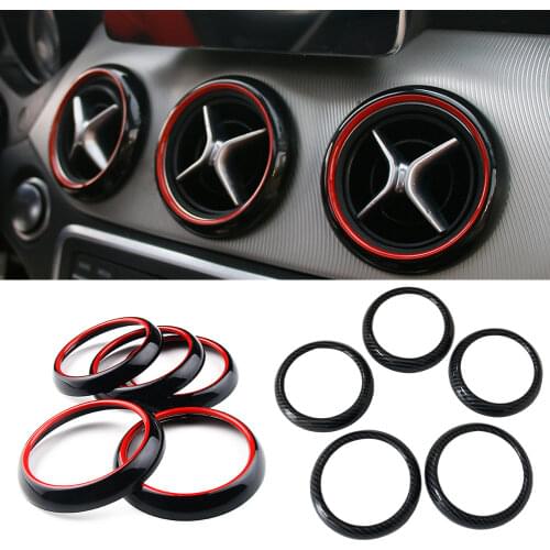 Air Condition Air Vent Outlet Ring Cover Trim Decoration for Mercedes Benz A B CLA GLA Class W246 W176 AMG Accessories