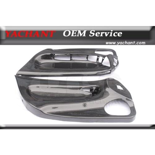 Car-Styling Auto Accessories Carbon Fiber Door Card Cover Trim 2 Pcs Fit For 1992-1997 RX7 FD3S Inner Door RHD Panel Replacement