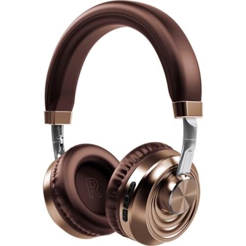 Head-Mounted Wireless Headset Metal Bluetooth 5.0 Headset Sports Headset for iPhone Samsung Xiaomi Huawei