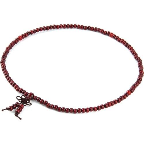 4 Colors Unisex Sandalwood 6mm * 108 Buddhist Prayer Beads Mala Multi-layer Wood Strand Beaded Bracelet Top Quality