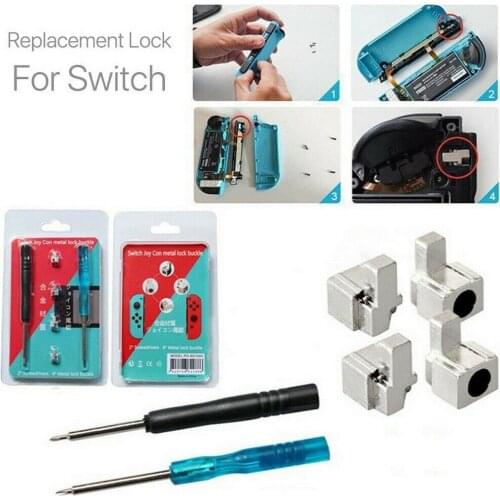 For Nintendo Switch NS Joy Con with Screwdrivers Metal Lock Buckles Repair Tools