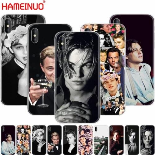 HAMEINUO Leonardo Dicaprio young cool cell phone Cover case for iphone X 8 7 6 4 4s 5 5s SE 5c 6s plus