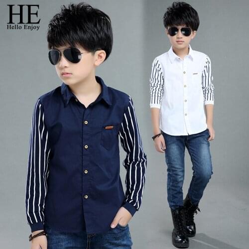 HE Hello Enjoy School Shirts For Boys