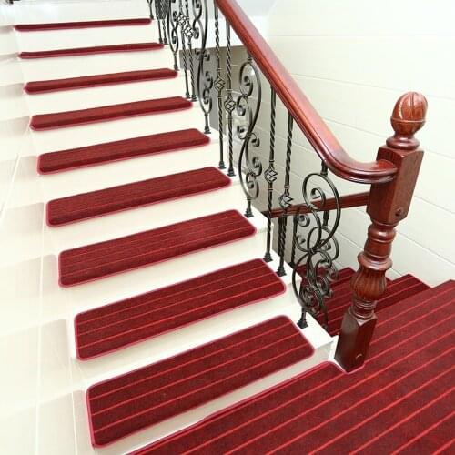 10pcs Adhesive Carpet Stair Treads Mat Non-slip Cover Protection Step Rug Support Customization Rugs