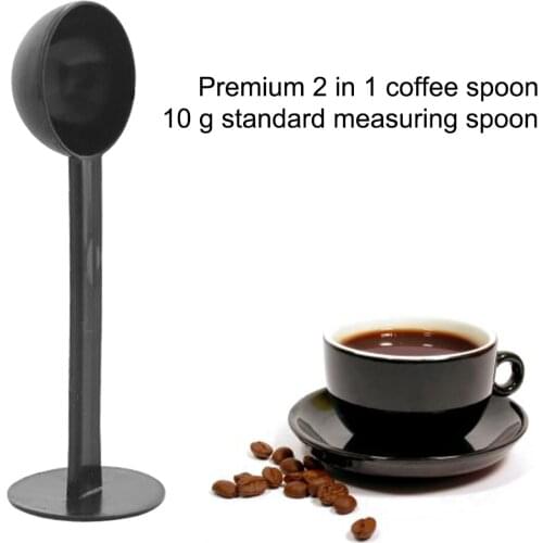 Coffee Powder Press Scoop 10g Plastic Dual-use Coffee Tamper Spoon Powder Standard Measuring Tool Kitchen Gadget