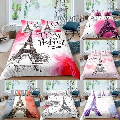 ZEIMON 3D Towel Bedding Set Modern Love Full Single Double Size Lightweight Microfiber Duvet Cover with Pillowcase 2/3Pcs