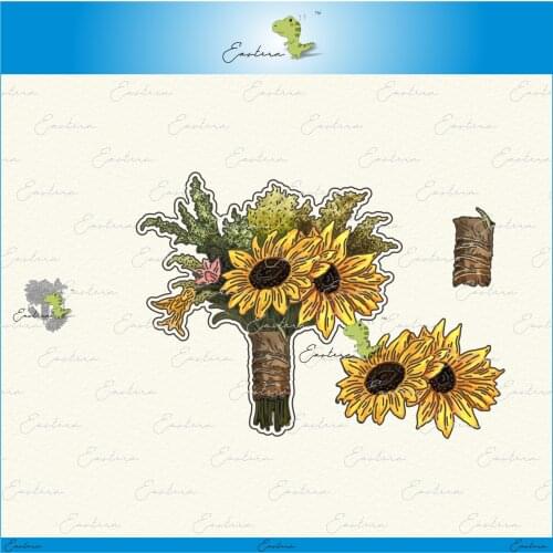 Sunflower bouquet metal cutting dies 2021 new diy molds Scrapbooking Paper Making die cuts crafts