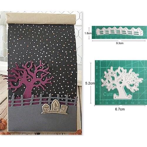 Craft dies metal cutting dies cut die mold tree fence frame Scrapbooking dies paper crafts knife mould blade punch stencils dies
