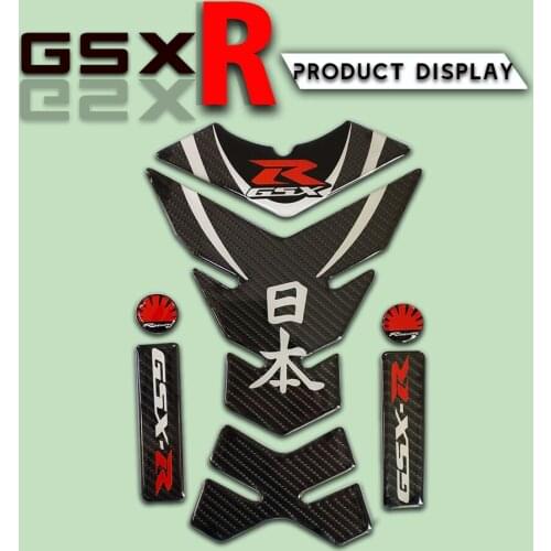 Motorcycle 3D Carbon fiber fuel tank decal protection pad For Suzuki GSX-R gsxr 600 750 1000 1300 Hayabusa gsxr750 gsxr1300