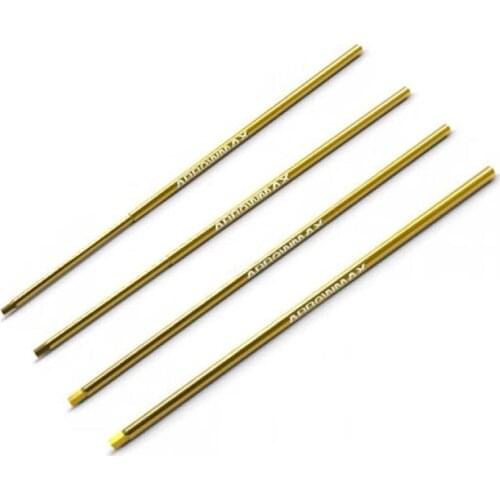 Original AM-411115/20/25/30 Titanium hardene ALLEN WRENCH 1.5 2.0 2.5 3.0 TIP ONLY 120MM Hexagon screwdriver head rc tool parts